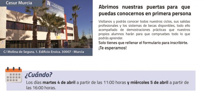 JORNADAS DE PUERTAS ABIERTAS JORNADAS DE PUERTAS ABIERTAS